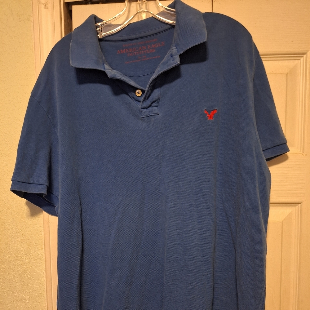 Mens American eagle xl mens blue polo
